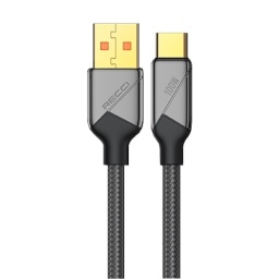 Cable de Datos RECCI Voyage RS18C 1,5M 100W USB-Tipo C Negro