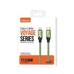 Cable de Datos RECCI Voyage RS18CL 1,5M 30W TipoC-Ligthning 