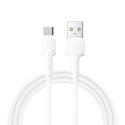 Cable de Datos RECCI Shell RTC-N26C 1M 2,4A USB-Tipo C Blanc