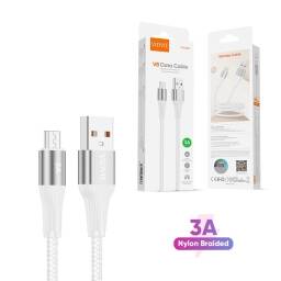 Cable de Datos VIDVIE CB4038 USB - Micro 3A Blanco