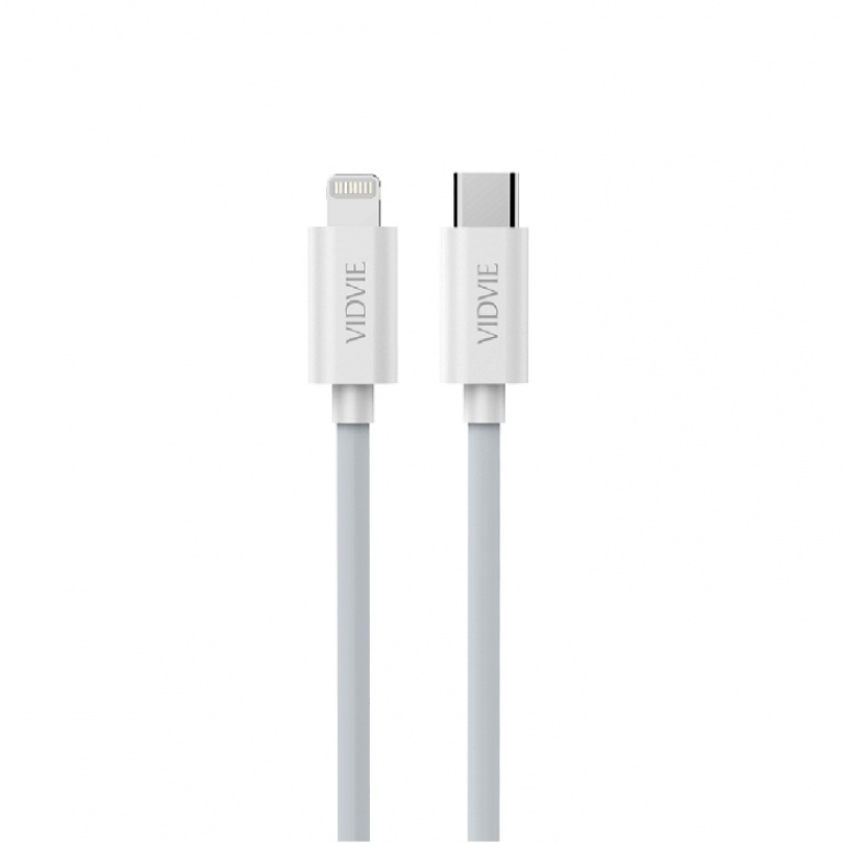 Cable de Datos VIDVIE CB477 TipoC - Lightning 20W Gris