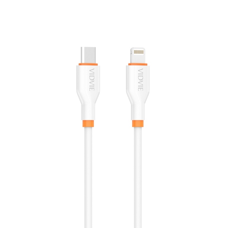 Cable de Datos VIDVIE CB4019C-I Tipo C-Ligthning 3A Blanco